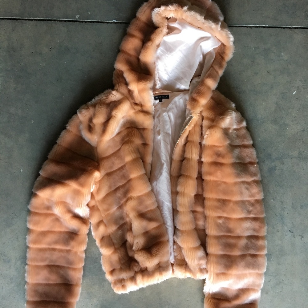 Faux fur jacket